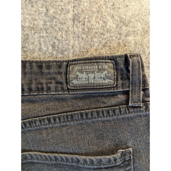 Levi's Jeans 12 Women's Mid-Rise Black Skinny Medium Wash Cotton 2 Buttons - Picture 10 of 15